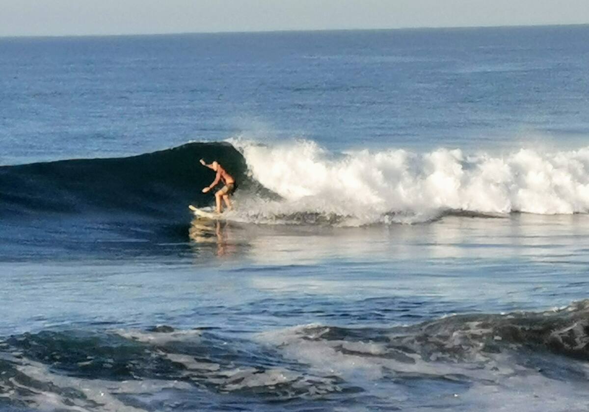Surfing at Playa Hermosa
